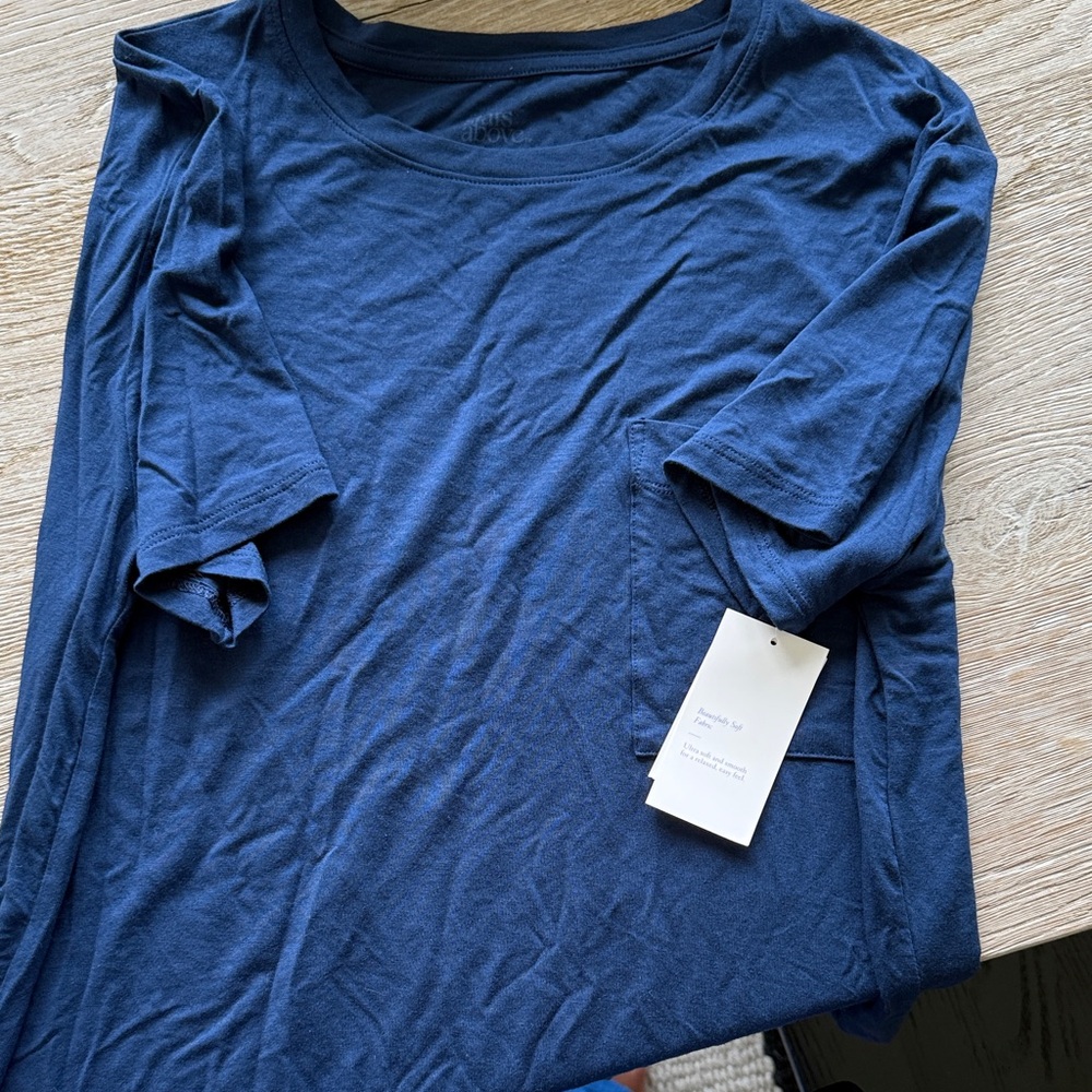 Stars Above Blue Pajama Top